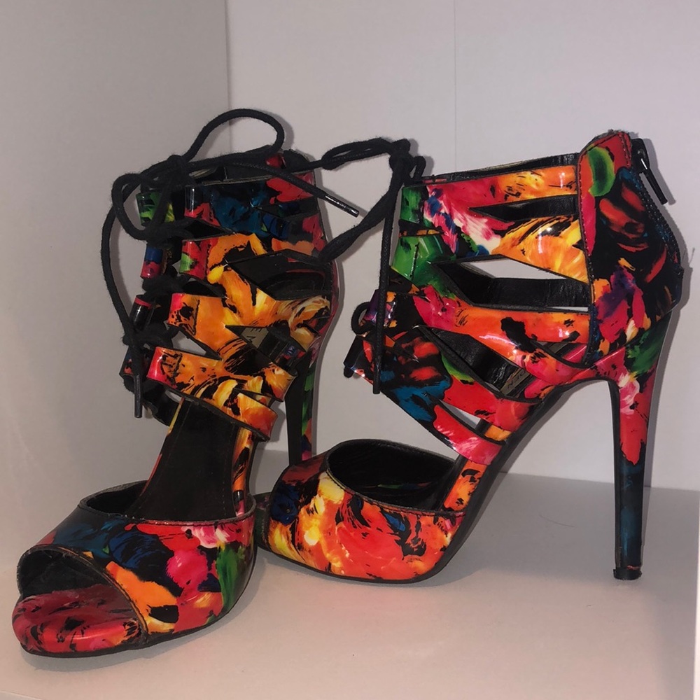 Steve Madden Vibrant Floral Stiletto
